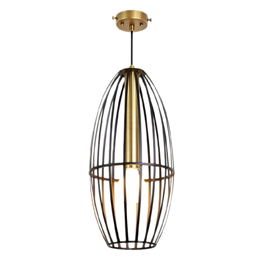 "Stijlvolle Hanglamp met Kooi Ontwerp"